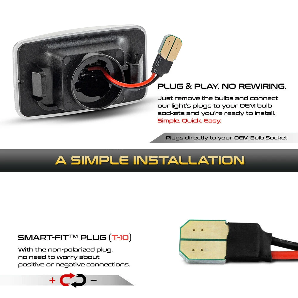 LED Dynamic Side Turn Signal Lights For Land Cruiser J80 LED Dynamic Side Turn Signal Lights For Land Cruiser J80